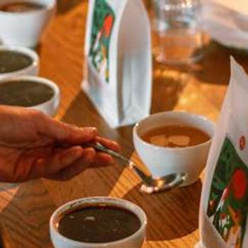 Morning cupping / Fuglen Oslo Sentrum