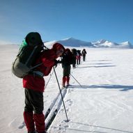 Skitur sentralt på Saltfjellet