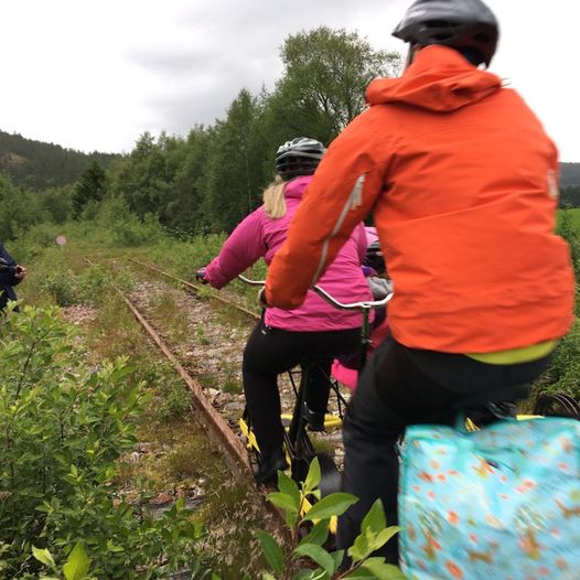 Dresinsykling på Namsosbanen