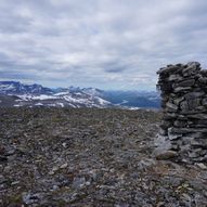 Kråkvasstinden 1700 moh.