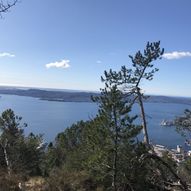 Sørsiden av Skredderdalen opp eggen til Fløyfjellet