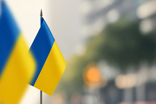 Flagge der Ukraine