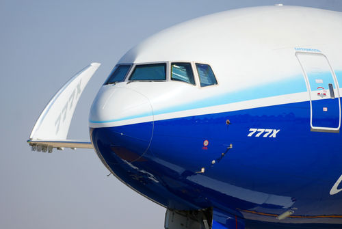 Eine Boeing 777X-Testmaschine