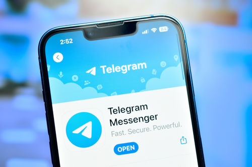 Telegramm-App auf Smartphone