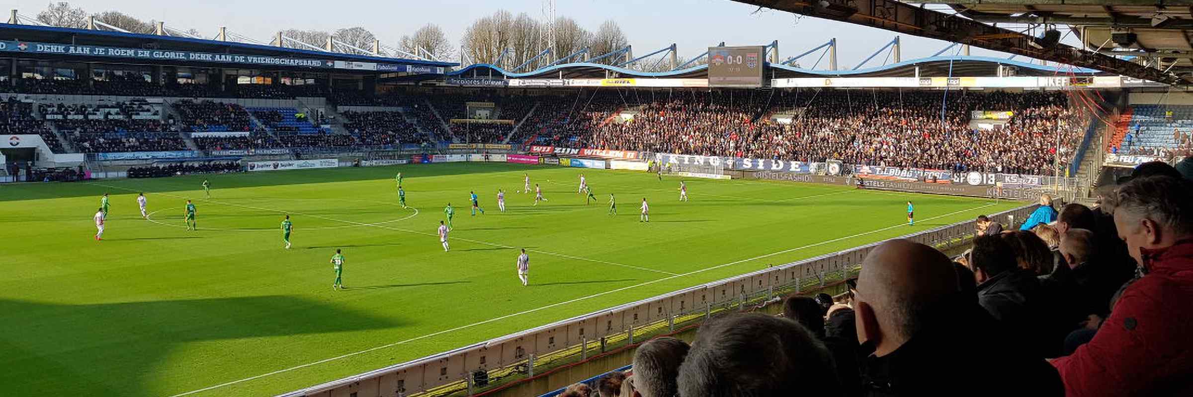 Koning Willem II StadionBlue background