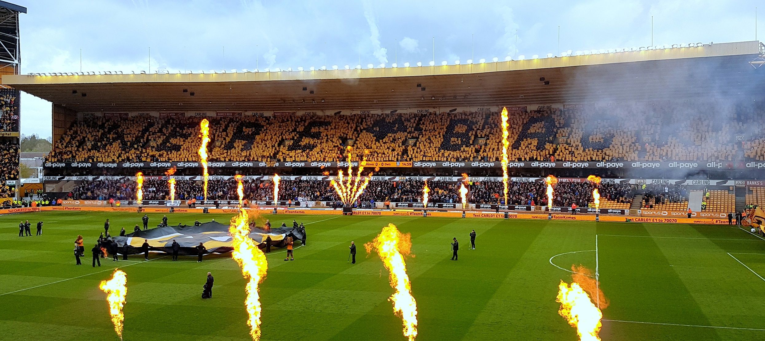 Molineux StadiumBlue background