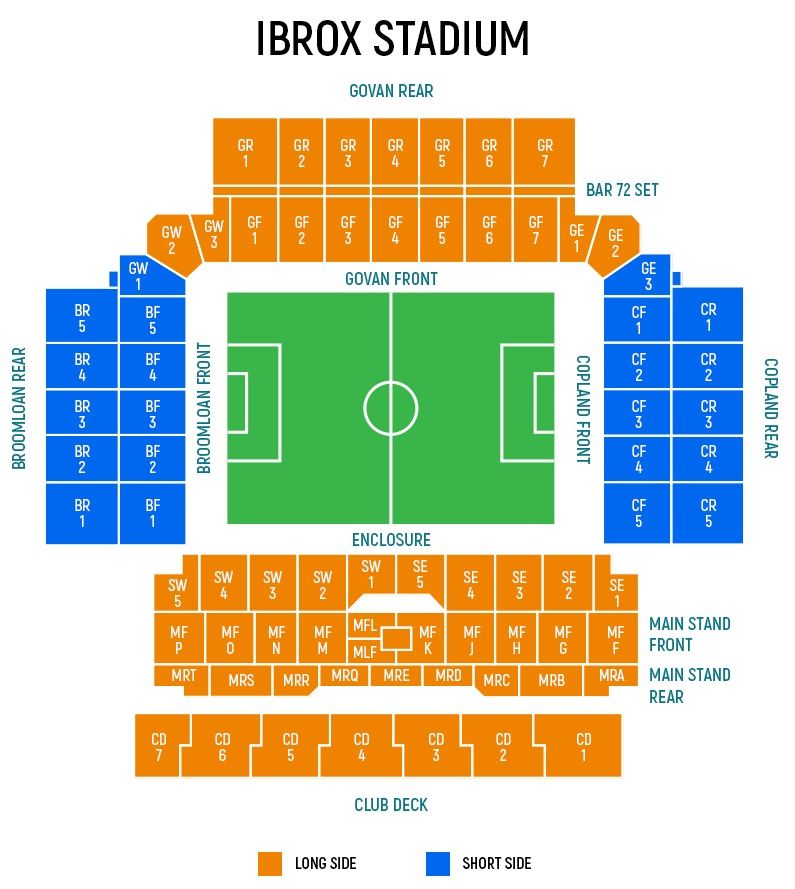 Ibrox Stadium (Rangers FC) Seating Map & Tickets | SafeTicketCompare.com