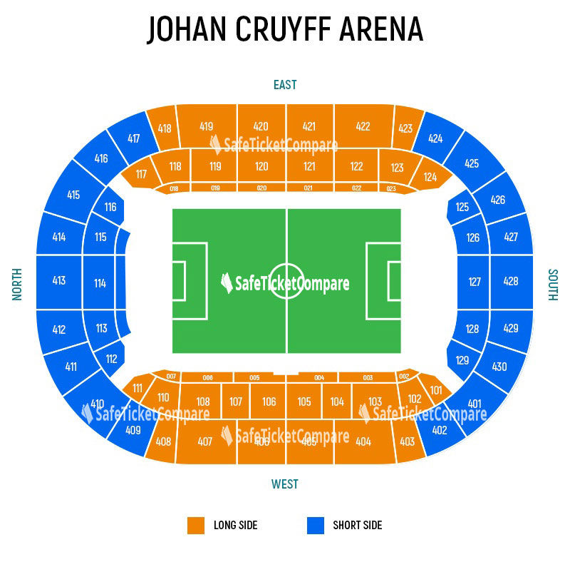 Johan Cruyff Arena Seating Map