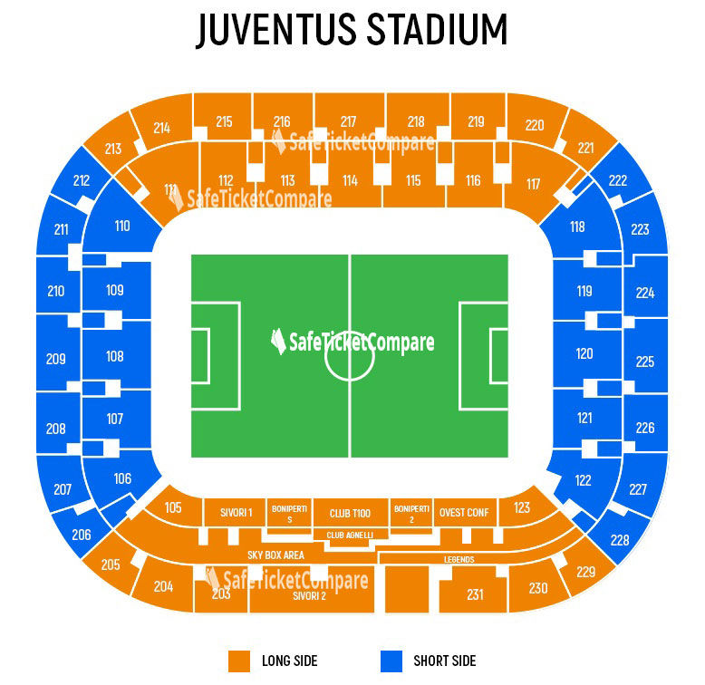 Juventus Stadium Seating Map