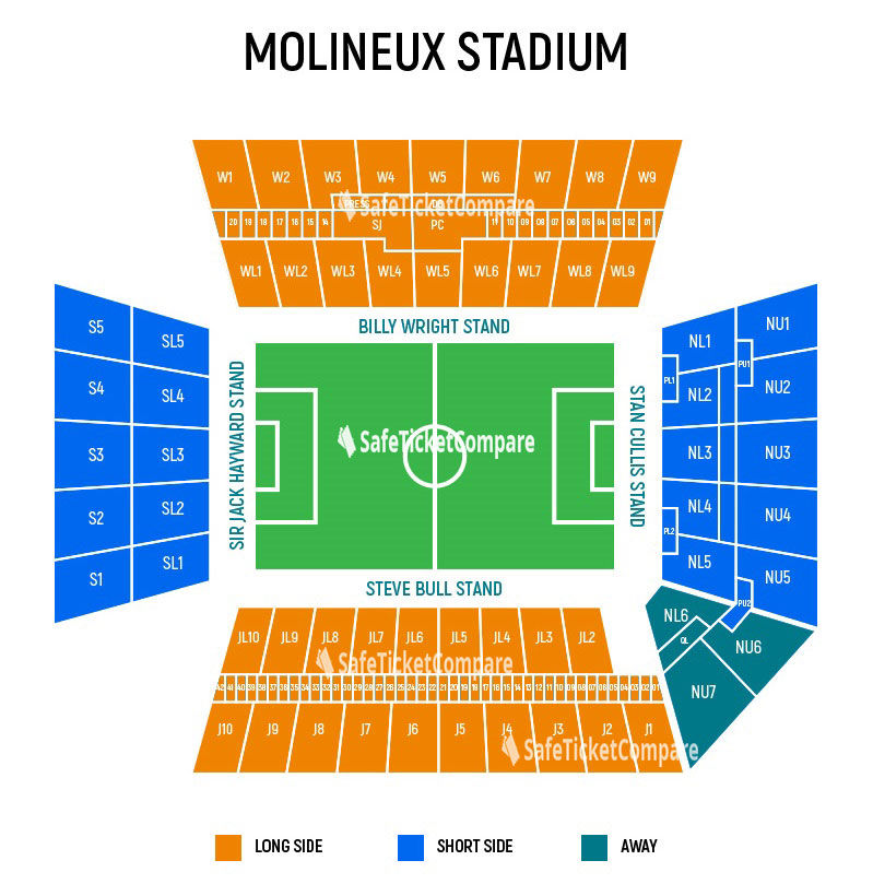 Molineux Stadium Seating Map