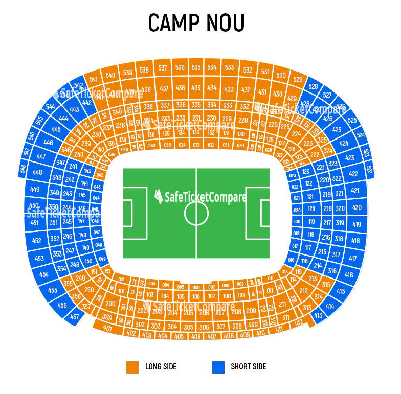 Camp Nou Seating Map