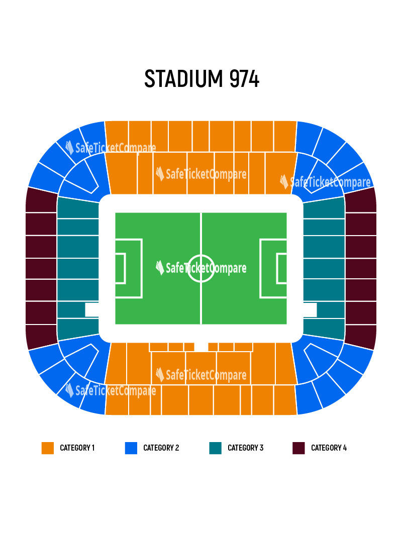 Ras Abu Aboud Stadium (Stadium 974) Seating Map