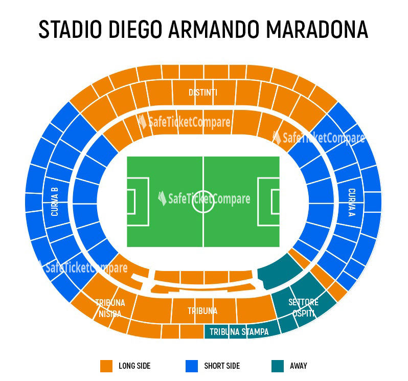 Stadio Diego Armando Maradona Seating Map