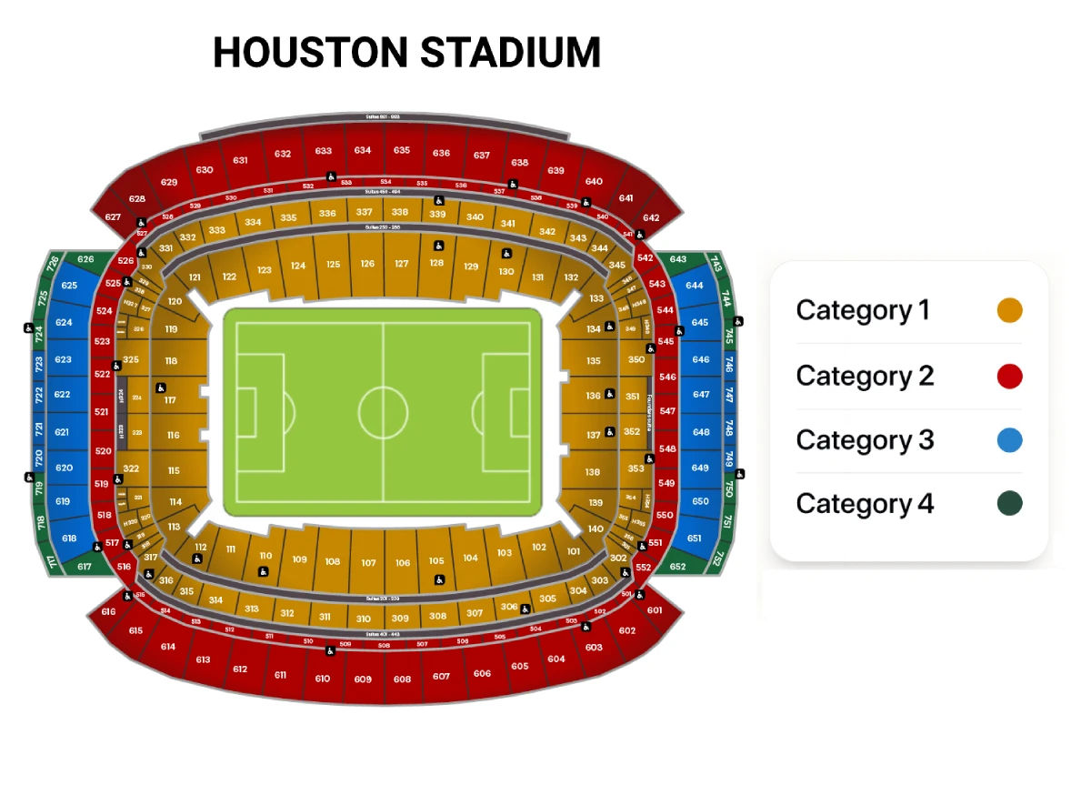 Houston Stadium Seating Map