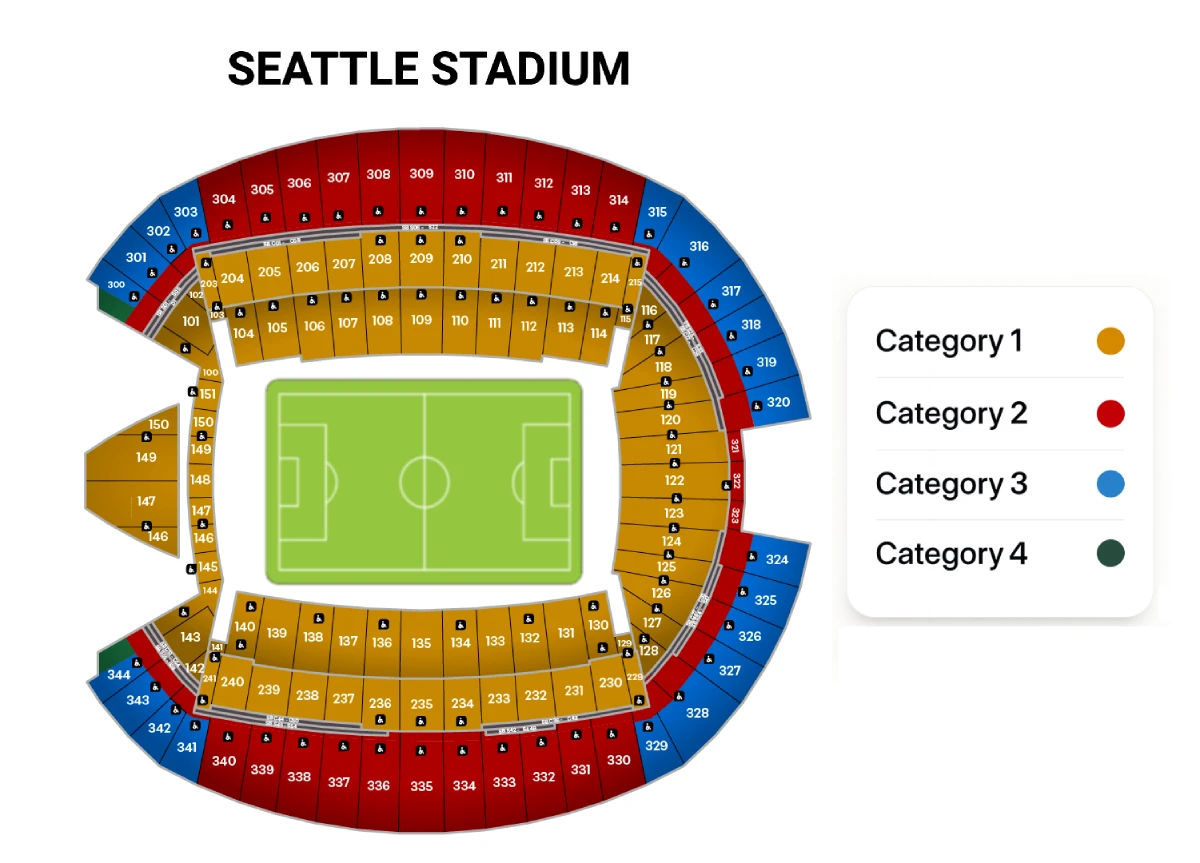 Seattle Stadium Seating Map
