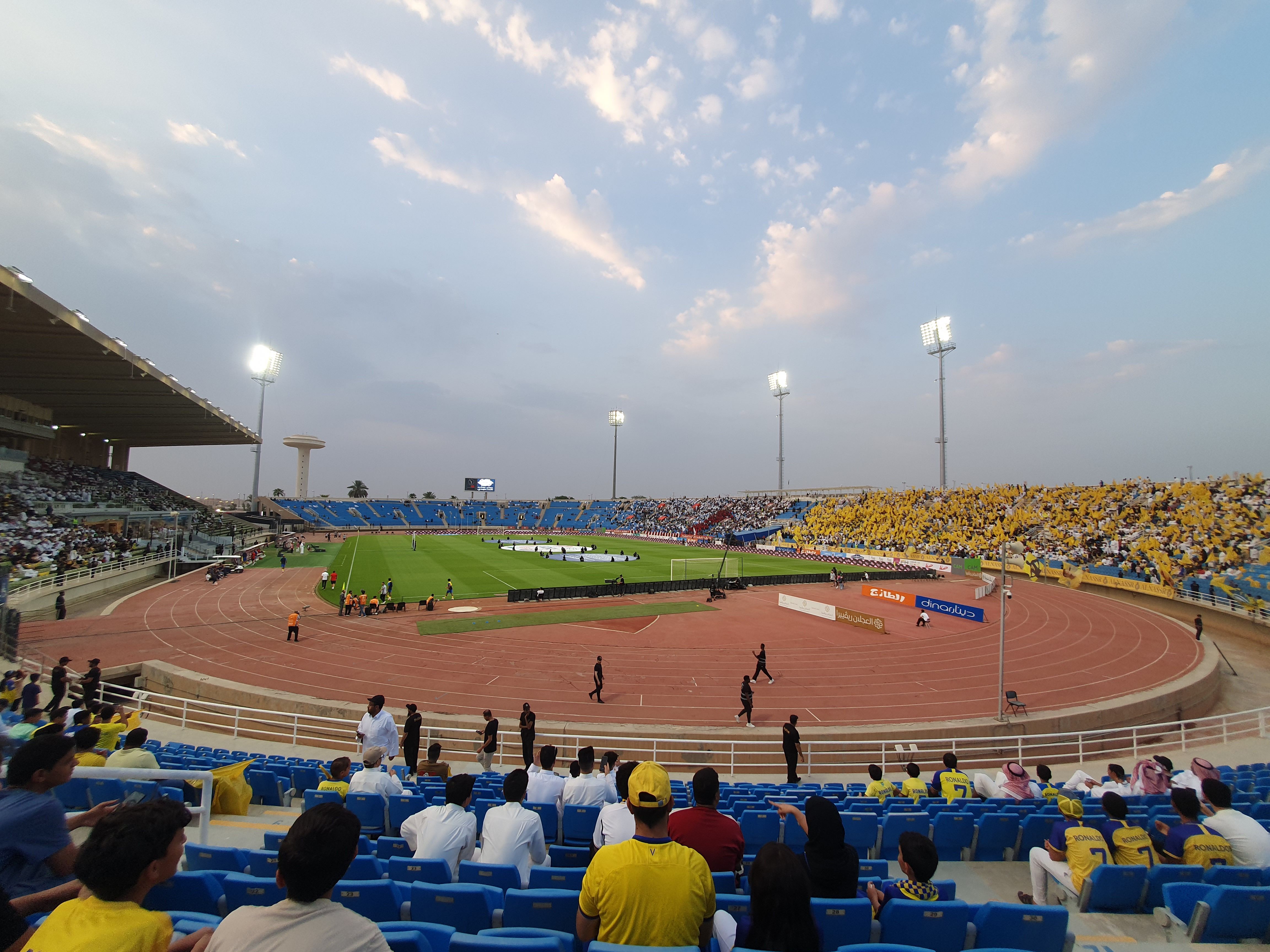 King Abdullah Sport City StadiumBlue background