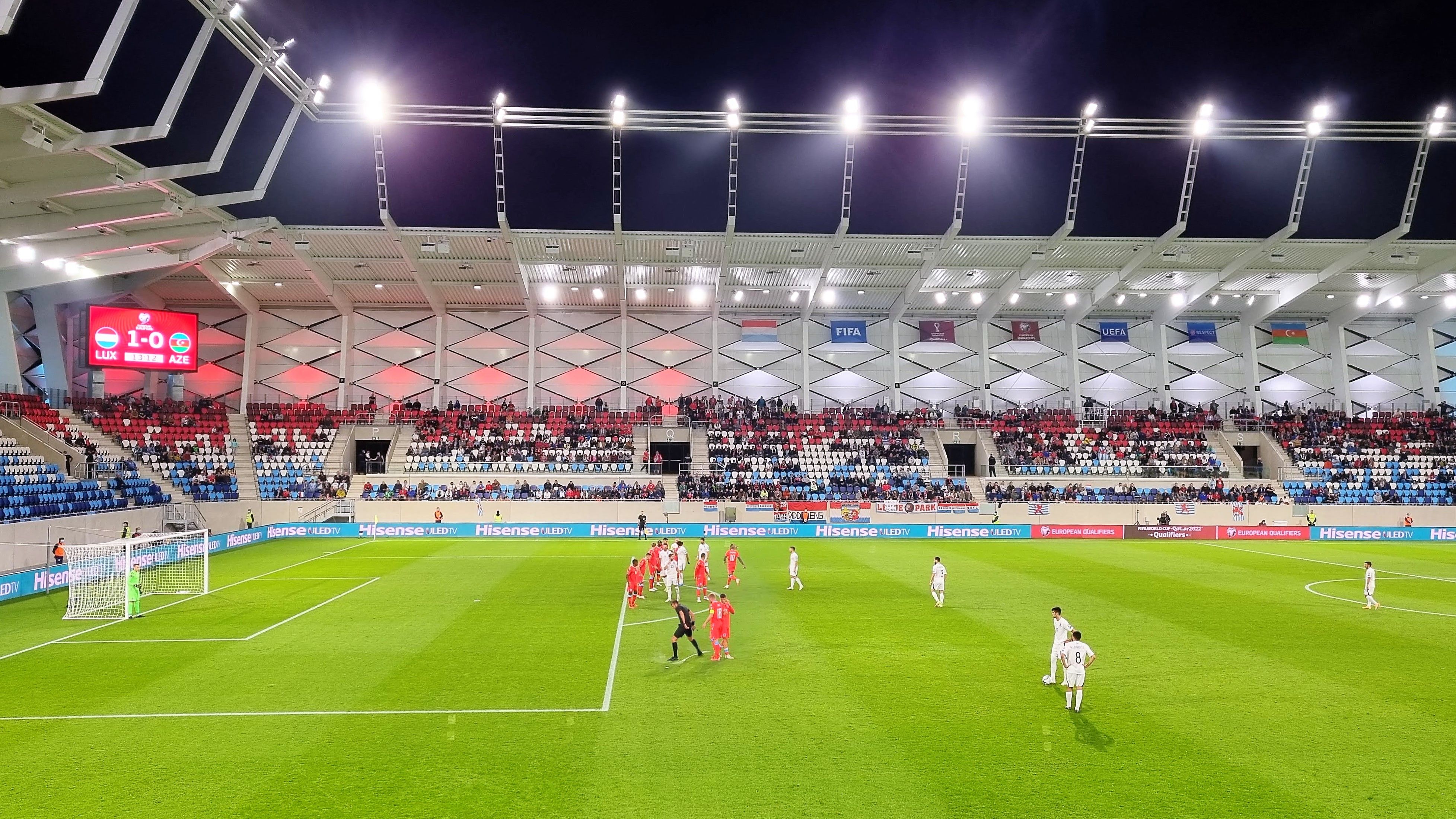 Stade Josy BarthelBlue background