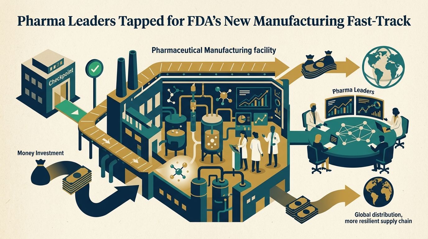 Pharma Leaders Tapped for FDA's New Manufacturing Fast-Track