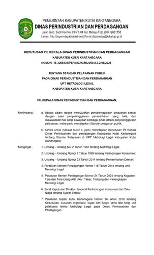 Standar Pelayanan Publik