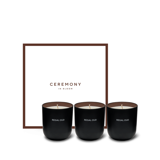 Regal Oud Scented Candle Trio Set