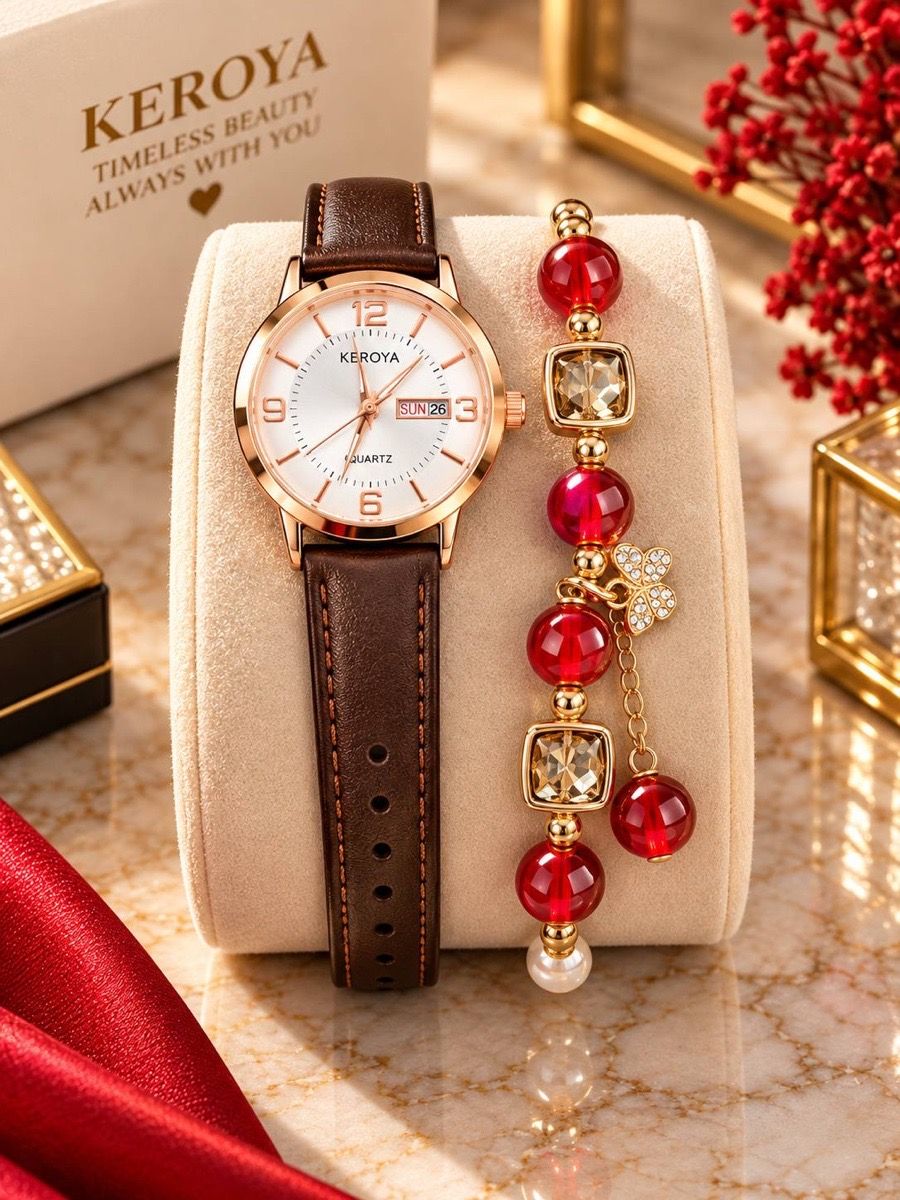 FLeather Watch set