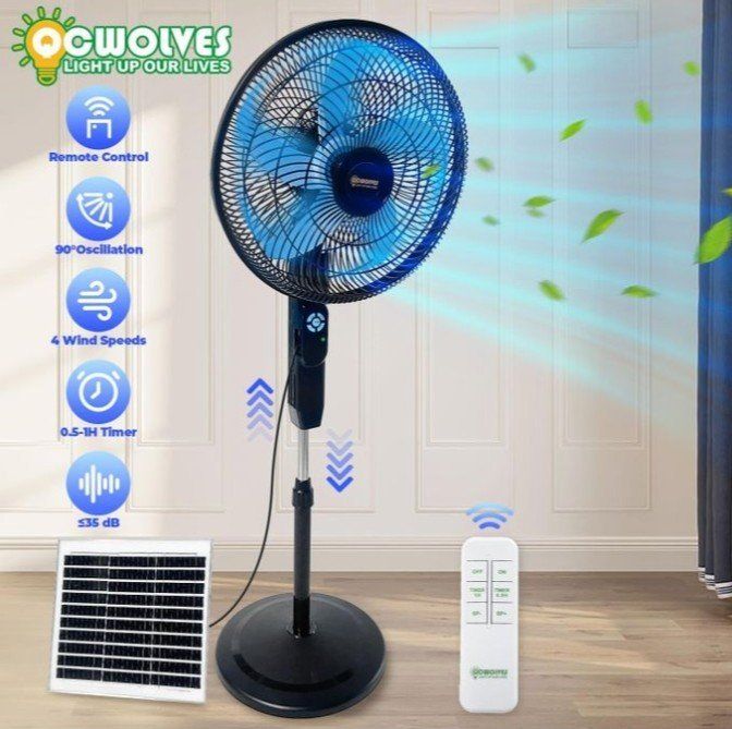 Remote control super solar fan.