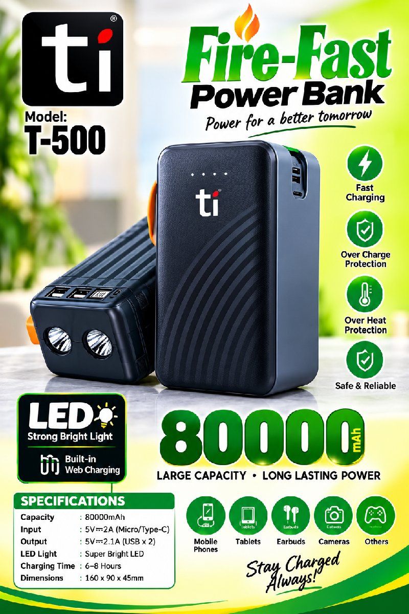 TI POWERBANK T-500