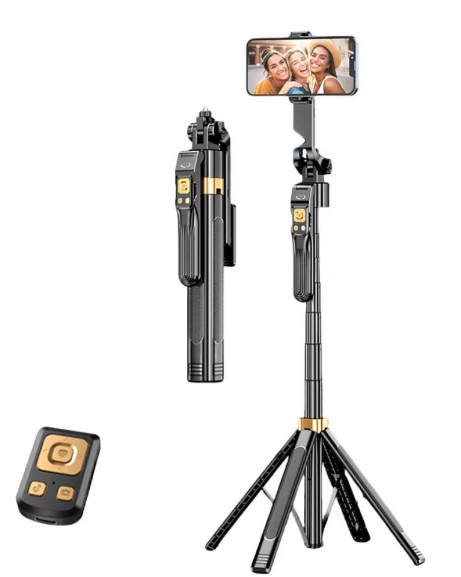 CL11-P AI Smart Tracking Gimbal 1.8m Four-Legged Floor Stand Phone Live Streaming Bluetooth-compatible Selfie Stick