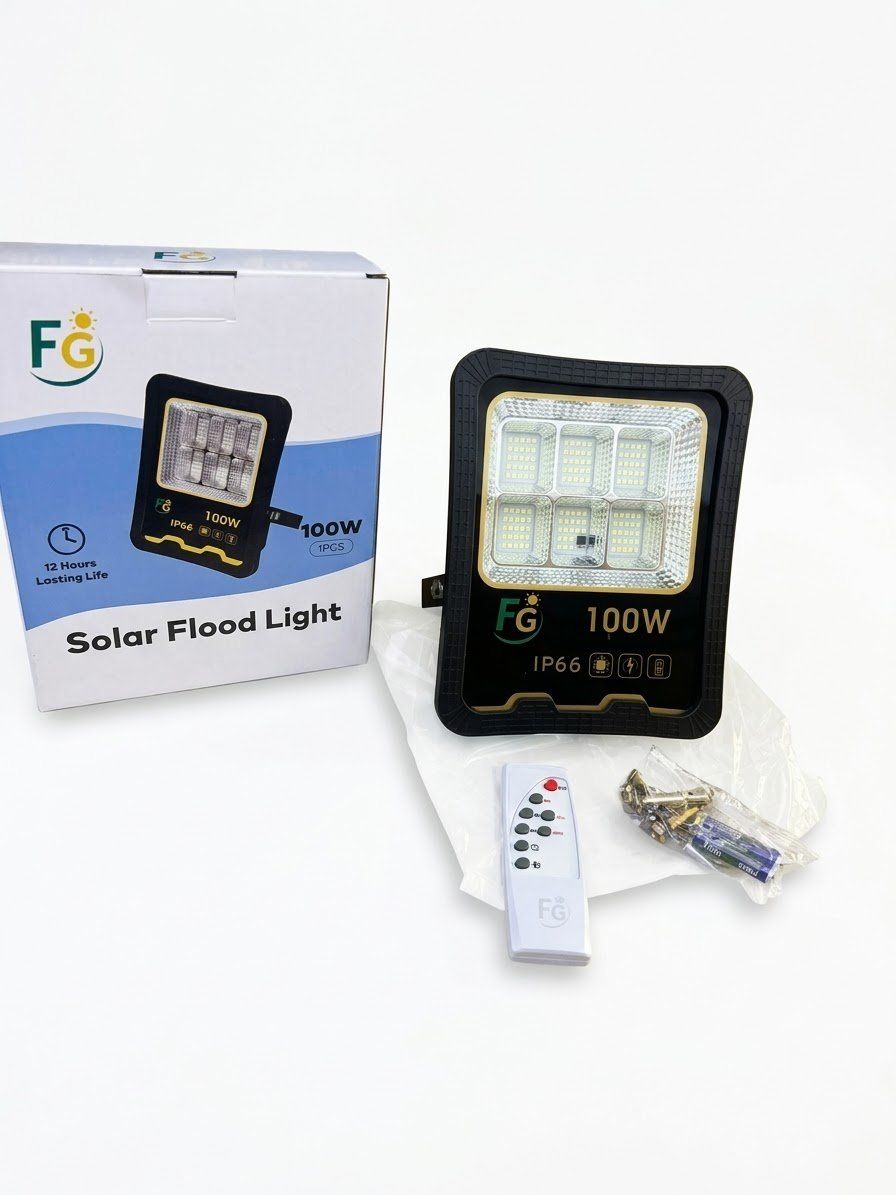 100W Solar Flood Light