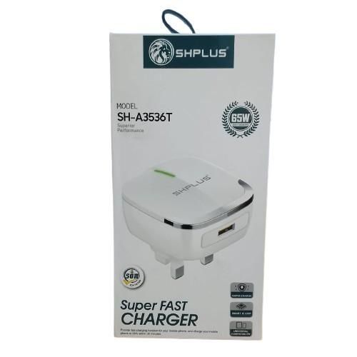 SHPLUS 65W Fast Charger SH-A3536T – Super Fast Charging