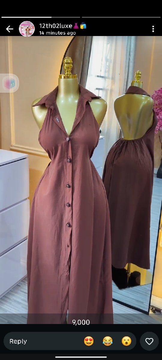 luxury open bck gown