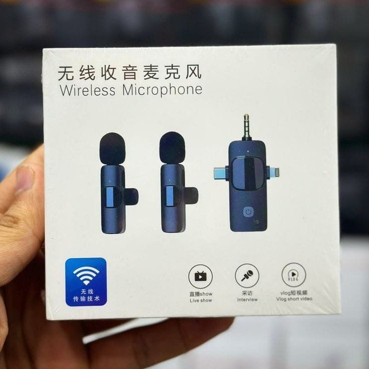 All in one wireless mic