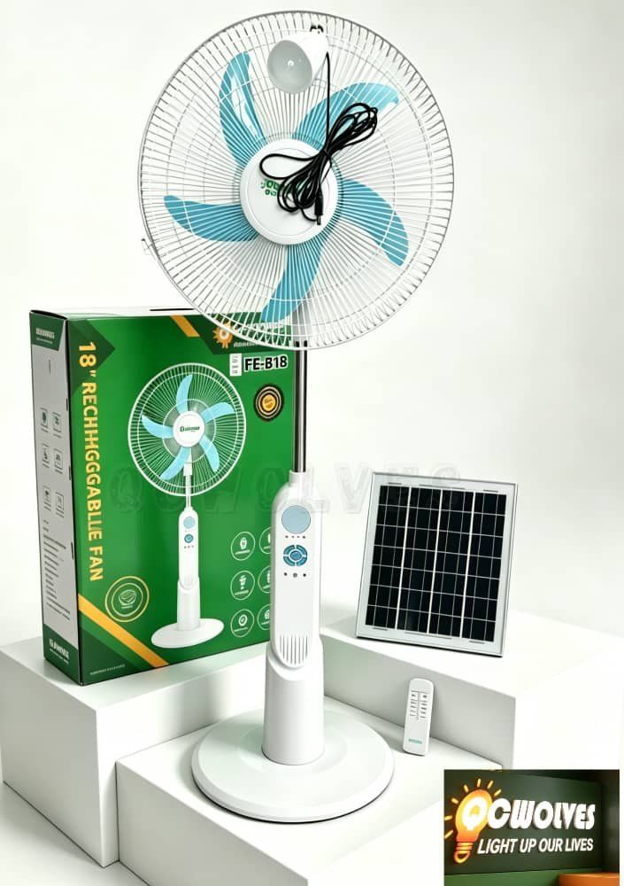 FE-B18 OC-WOLVE Solar Rechargeable Fan