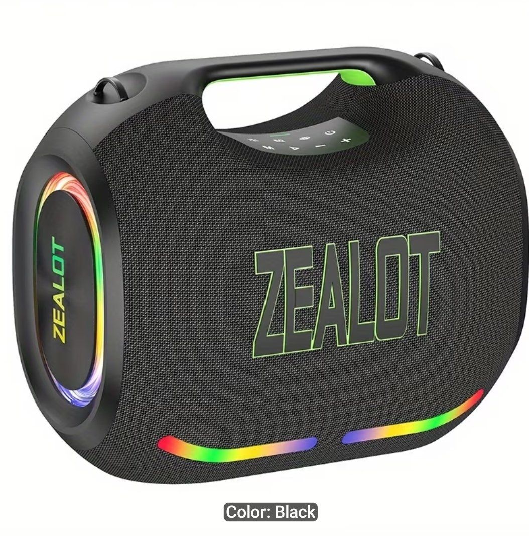 ZEALOT ZE21 250W Maximum Output Power Wireless Portable Speaker, Surge Bass 3D Surround Sound, Up to 8 Hours Playback Time, Supports Mobile Phones, Tablets, Computers, and TVs. SD, USB, AUX, Series Dual Pairing Function, Suitable for Cars