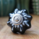 handle Fleur Noire Céramique