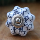 handle Fleur bleue Céramique
