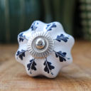 handle Feuille Bleue Céramique