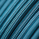 Paracord Neon Turquoise & Black (Stripes)