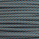 Paracord Neon Turquoise & Chocolate Brown (Diamonds)
