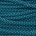 Paracord Neon Turquoise & Black (Diamonds)