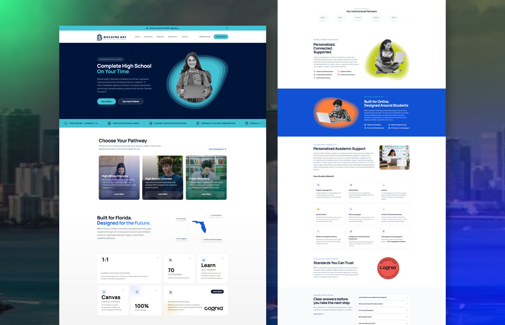 Website design and development sample — replace with a real project screenshot