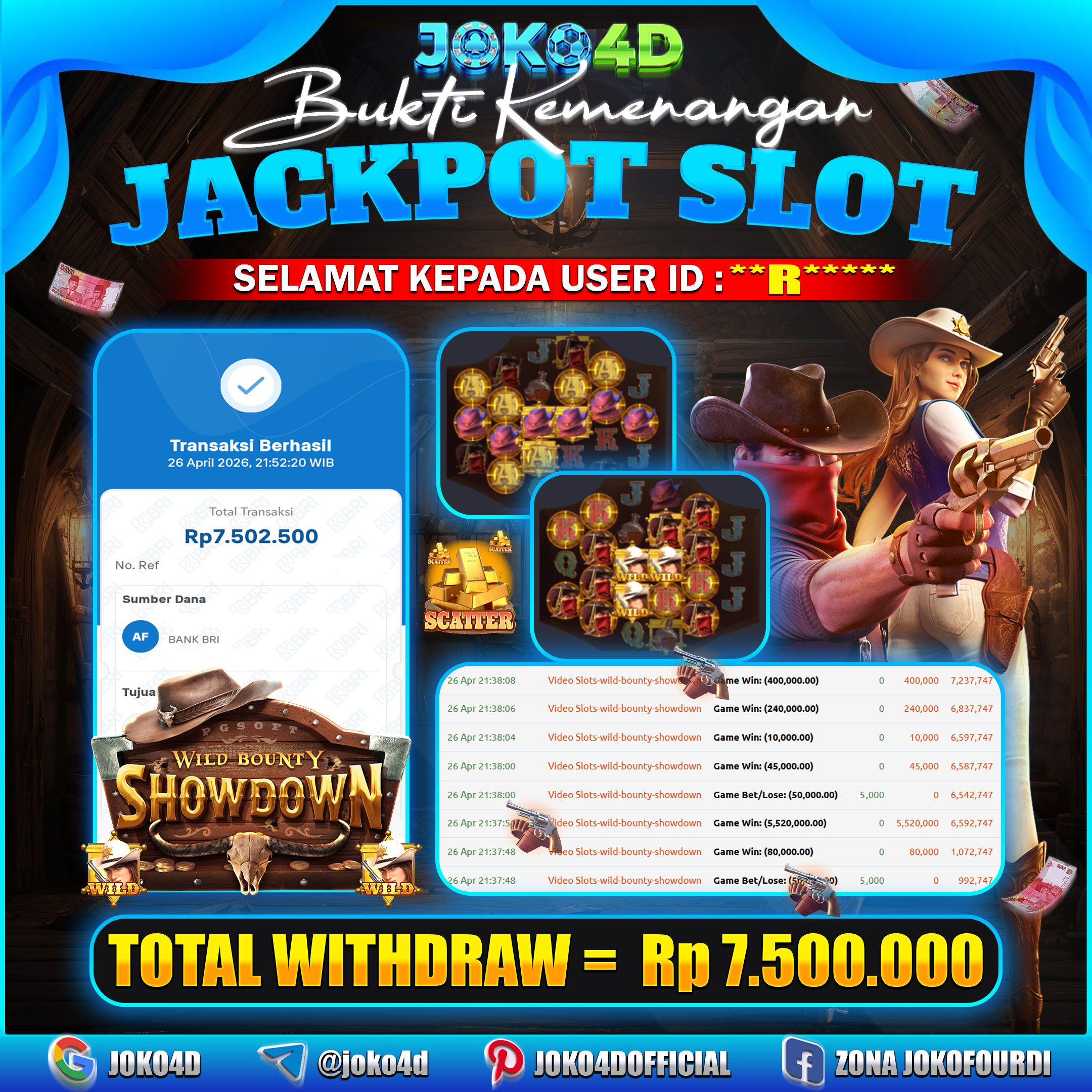BUKTI KEMENANGAN 2026 DI GAMES WILD BOUNTY SHOWDOWN