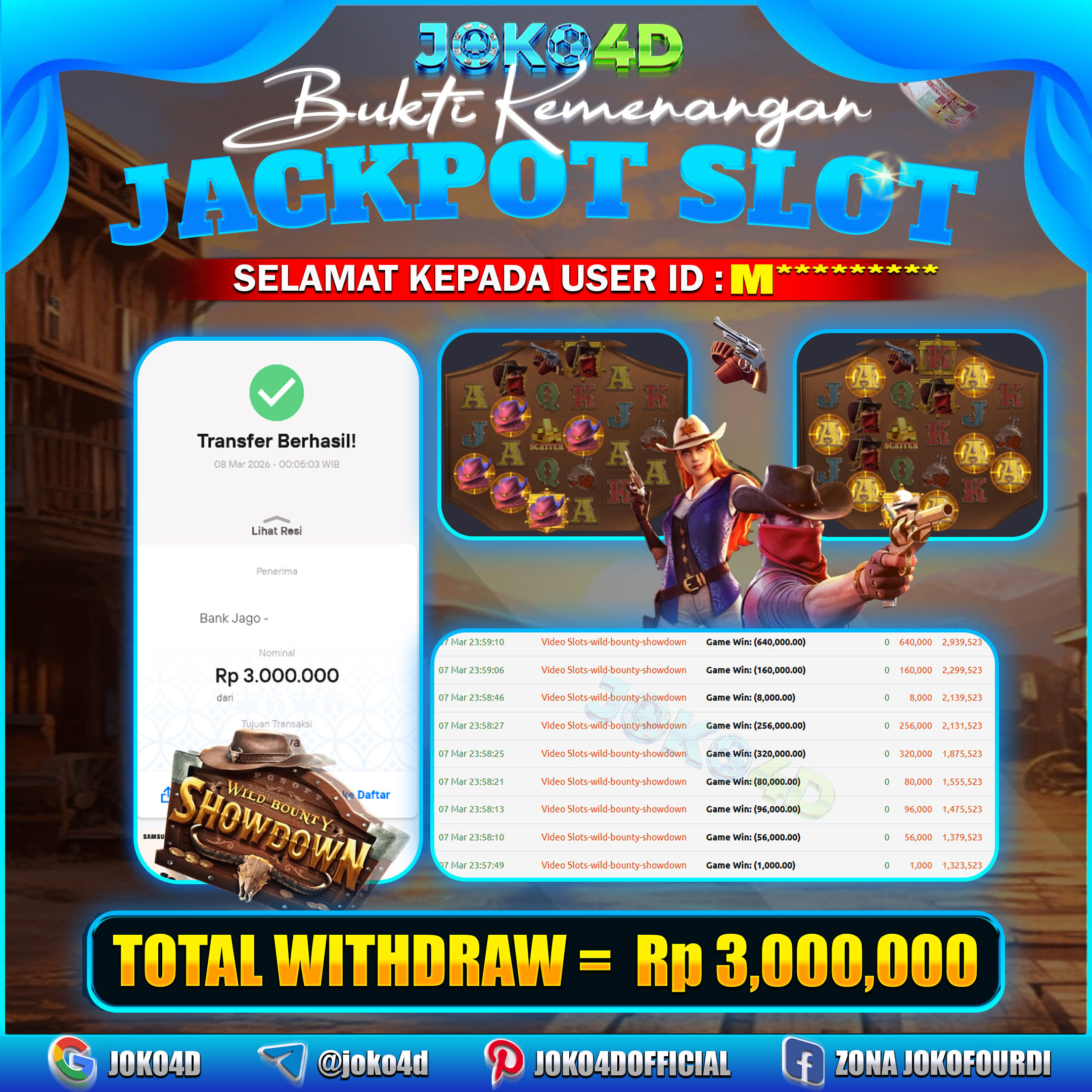 BUKTI KEMENANGAN 2026 DI GAMES WILD BOUNTY SHOWDOWN