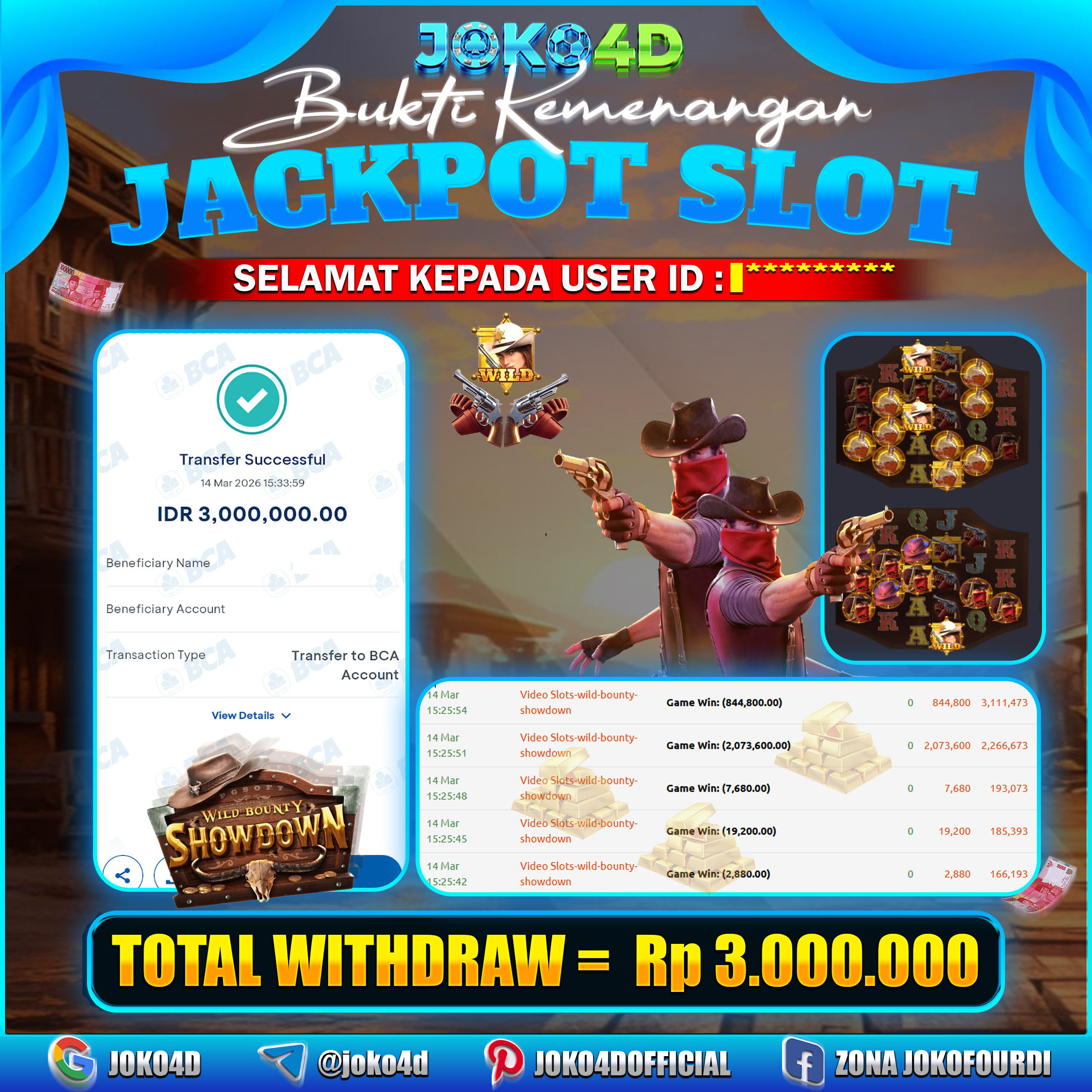 BUKTI KEMENANGAN 2026 DI GAMES WILD BOUNTY SHOWDOWN