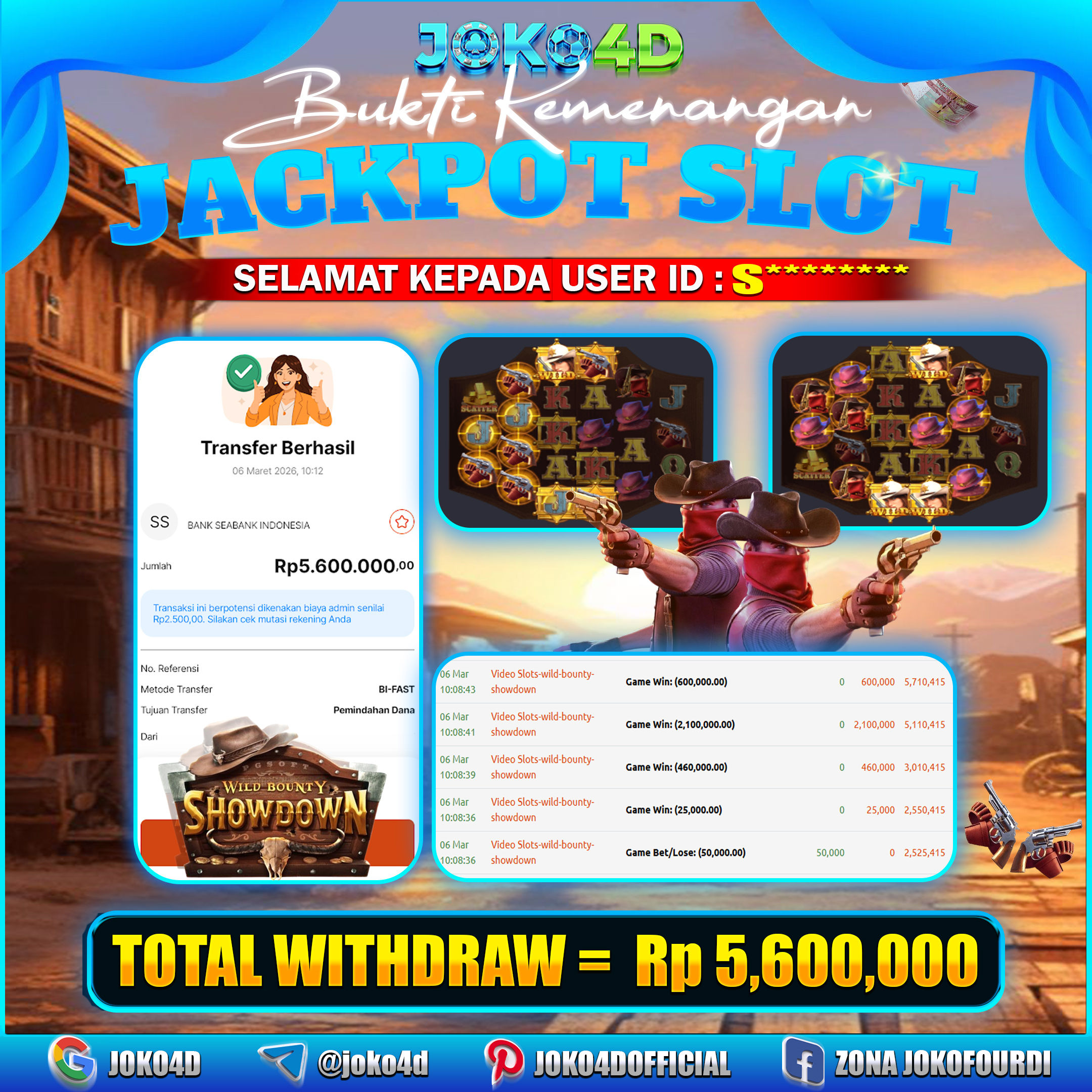 BUKTI KEMENANGAN 2026 DI GAMES WILD BOUNTY SHOWDOWN