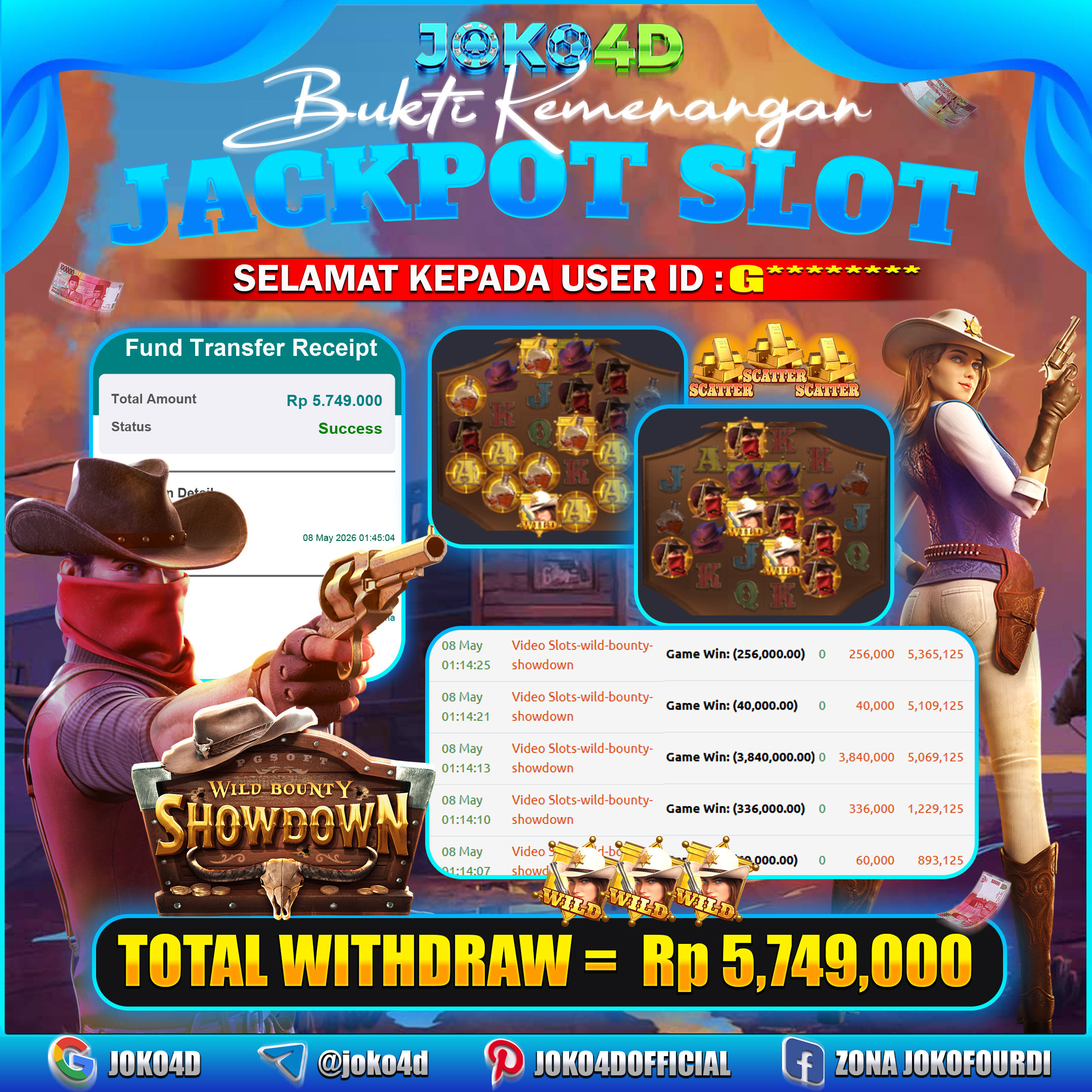 BUKTI KEMENANGAN 2026 DI GAMES WILD BOUNTY SHOWDOWN