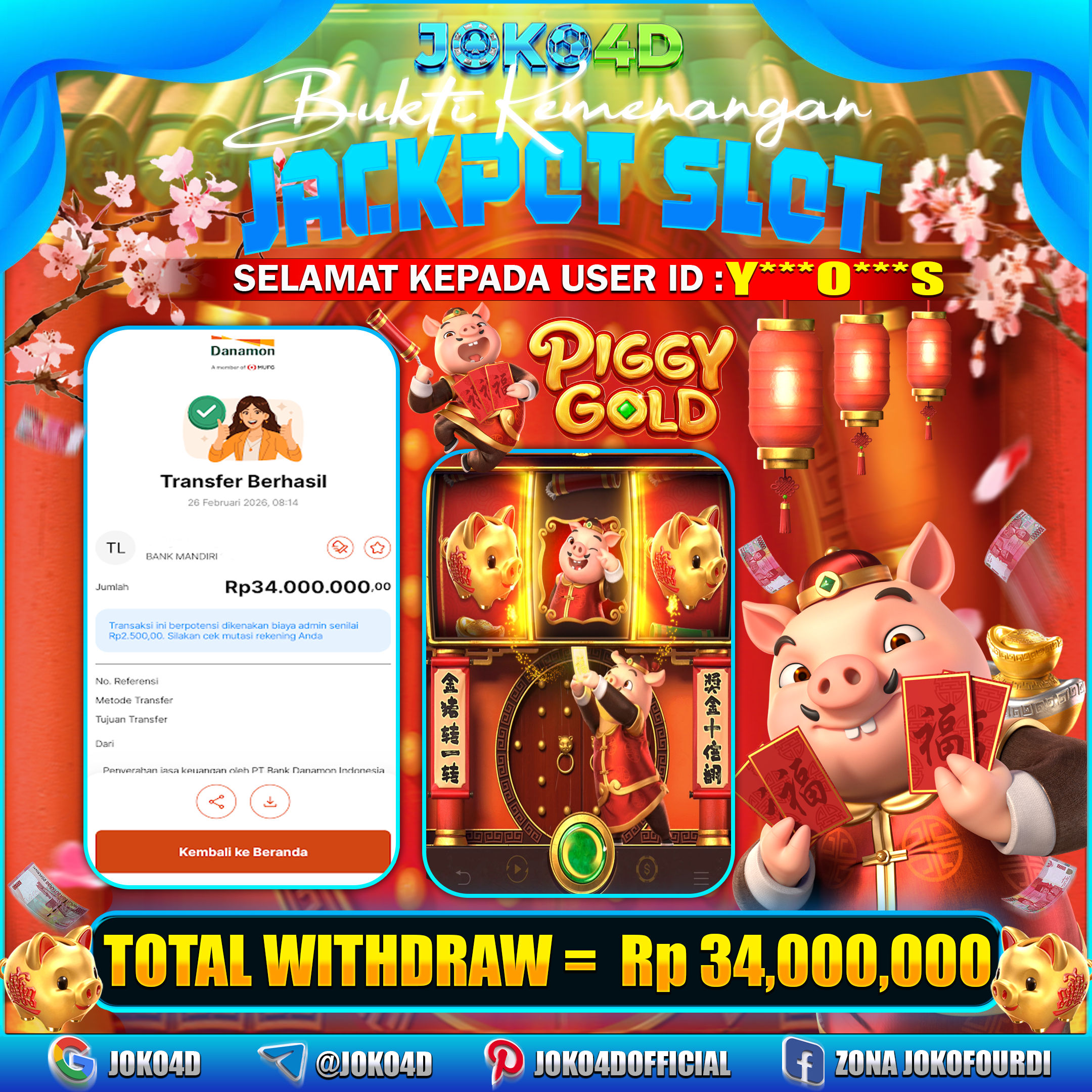 BUKTI KEMENANGAN 2026 DI GAMES PIGGY GOLD