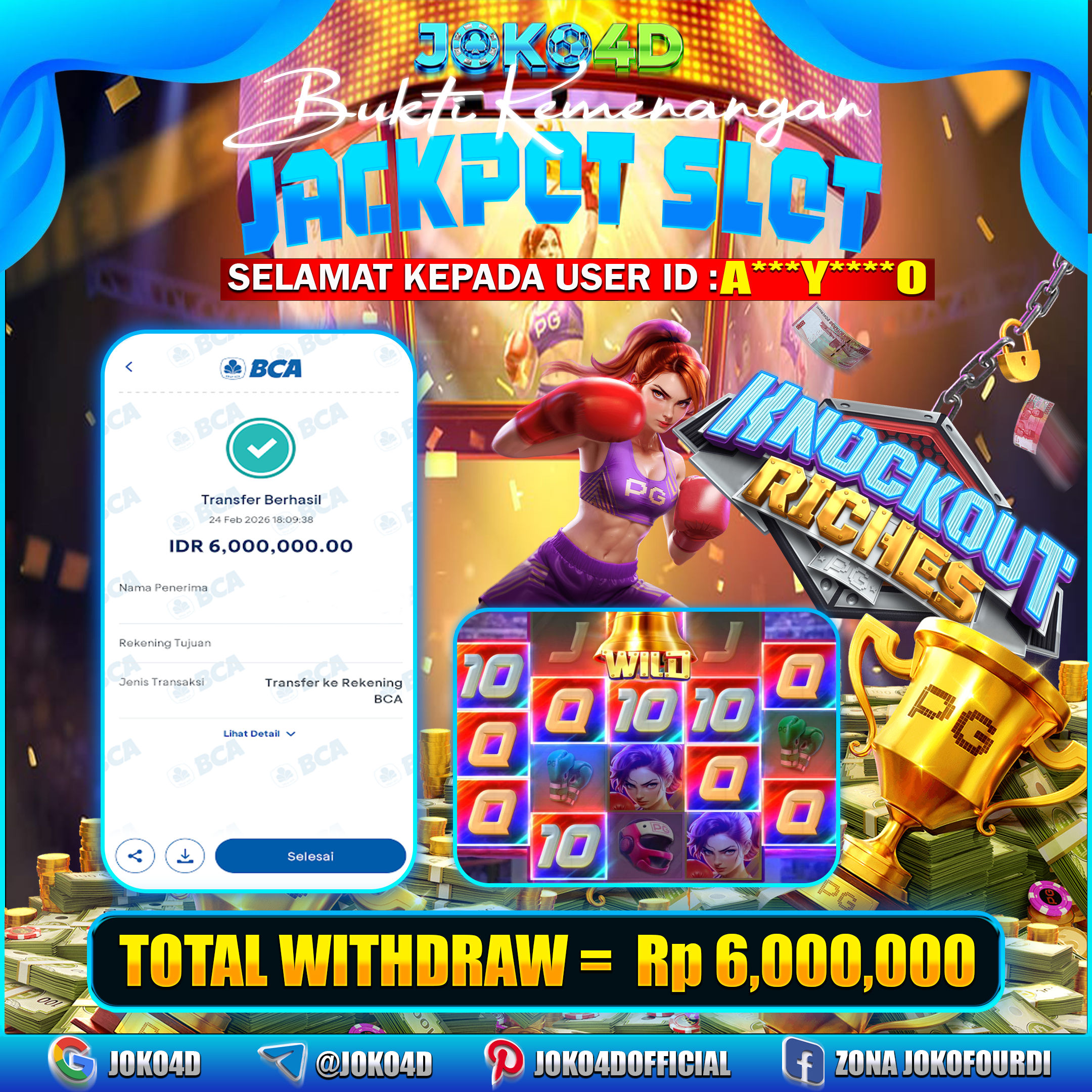BUKTI KEMENANGAN 2026 DI GAME KNOCKOUT RICHES