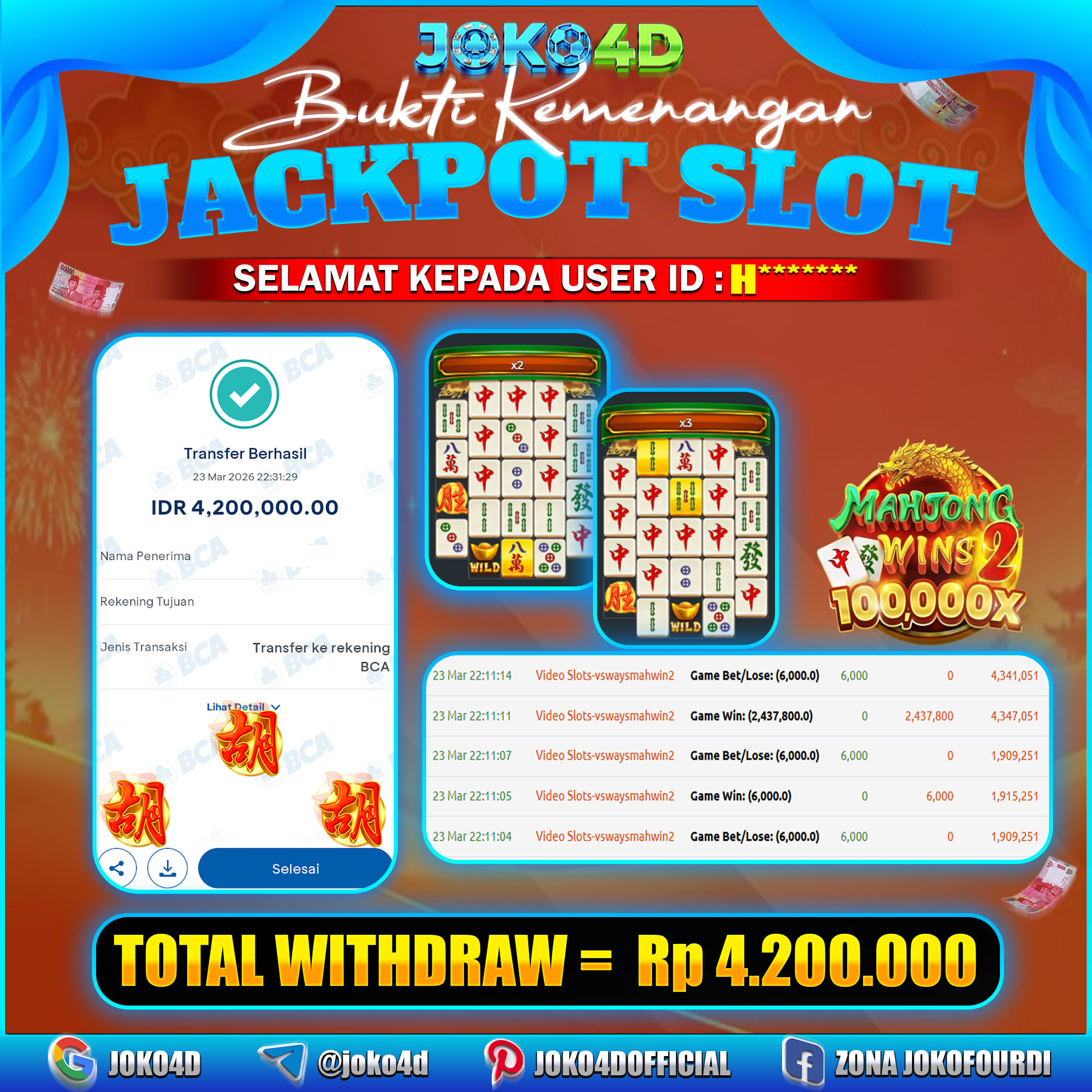 BUKTI KEMENANGAN 2026 DI GAMES MAHJONG WINS 2