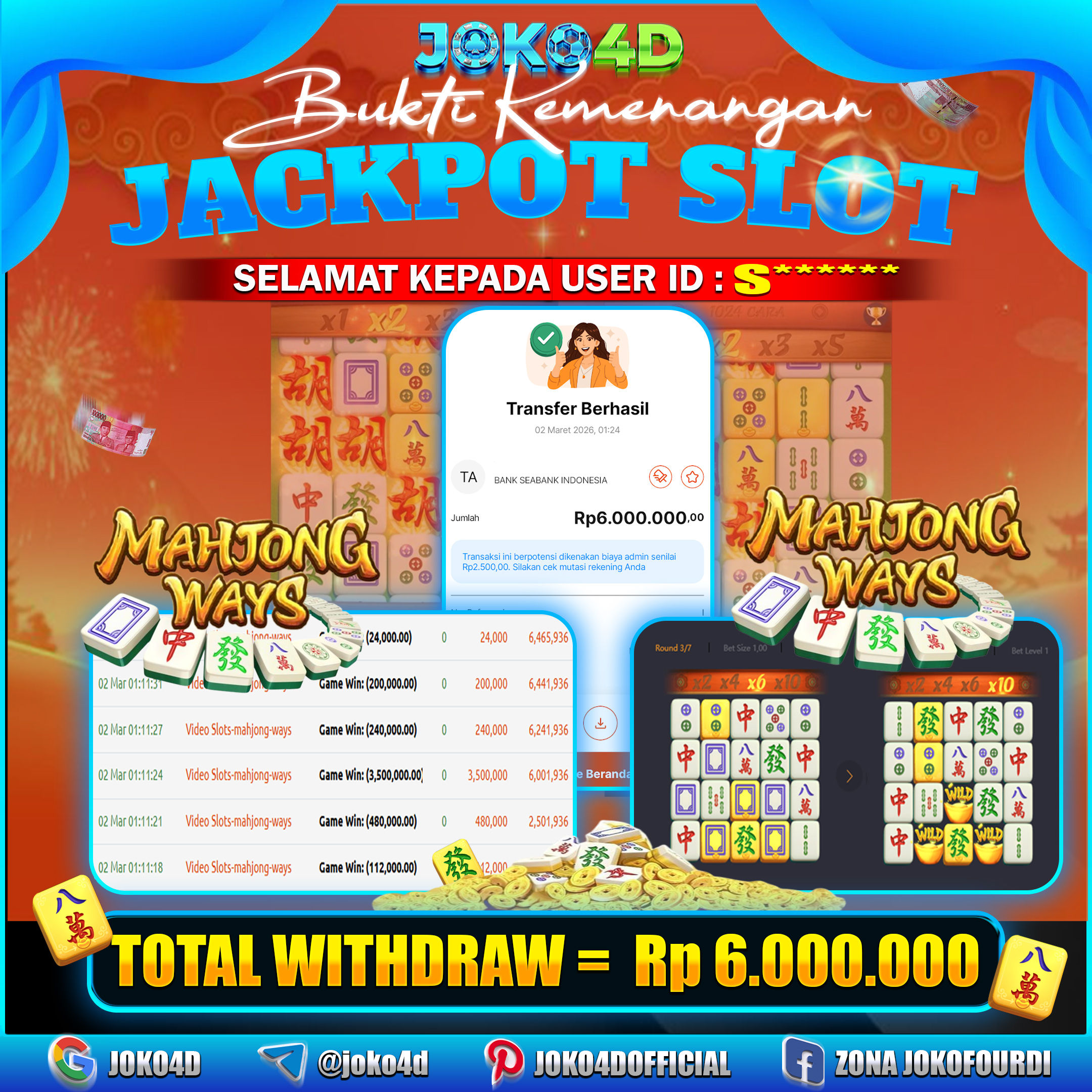 BUKTI KEMENANGAN 2026 DI GAMES MAHJONG WAYS